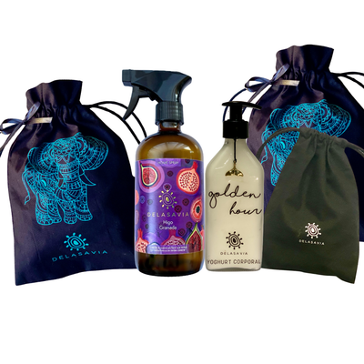 PACK HOME SPRAY HIGO Y YOGHURT GOLDEN HOUR WHITE