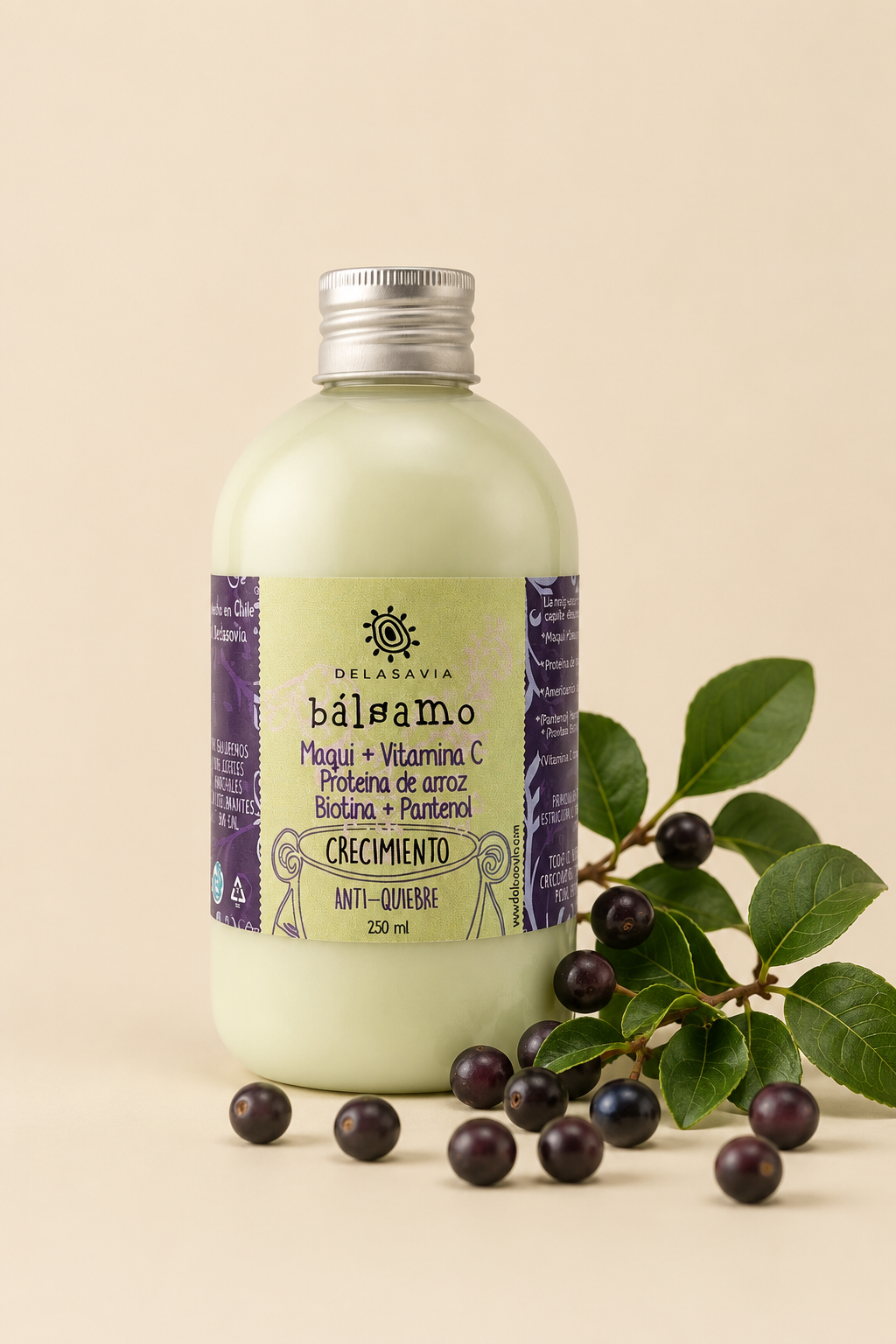 PACK CRECIMIENTO Y VITAMINA C: Shampoo+ bálsamo maqui + serum argán + bolsa GRATIS