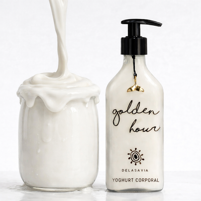 YOGHURT CORPORAL GOLDEN HOUR, WM Hidratación y fragancia prolongada con aloe vera y argán.