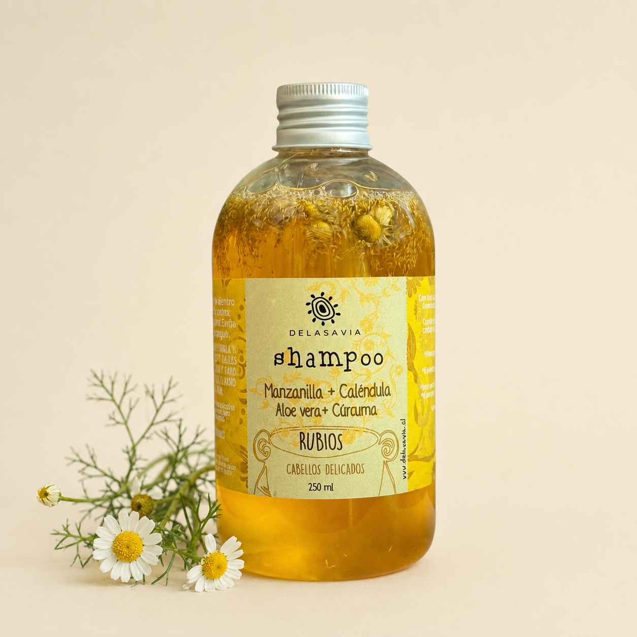 Shampoo Suave Manzanilla & Caléndula / Cabello Delicado y Niños