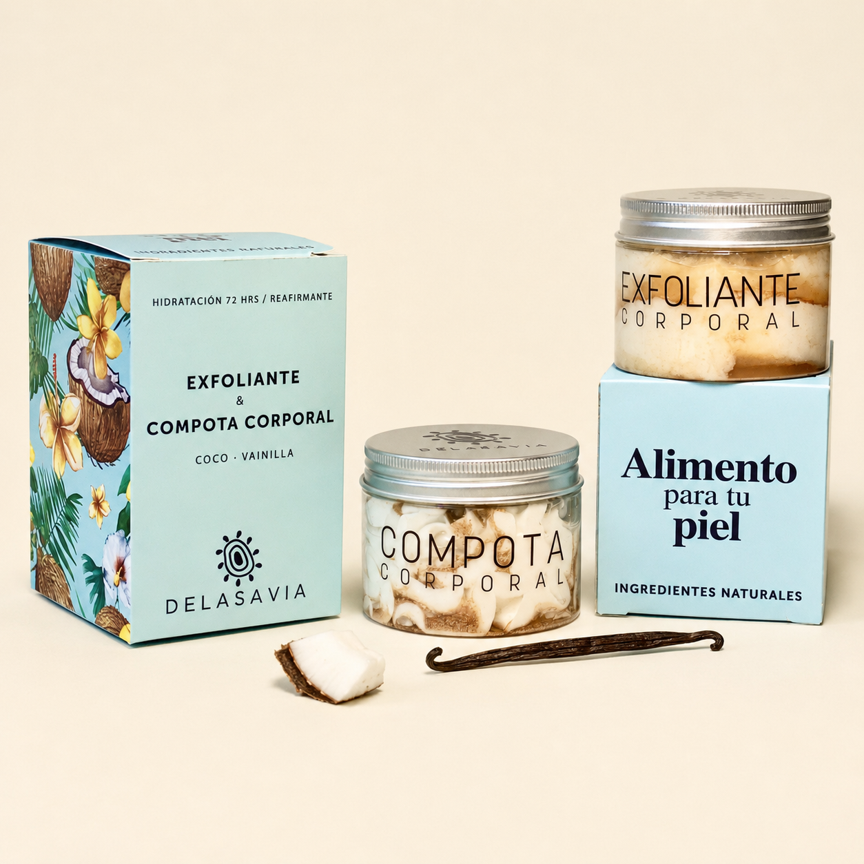 Exfoliante y Compota Corporal /coco vainilla