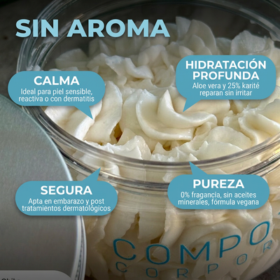Compota corporal 0% fragancia