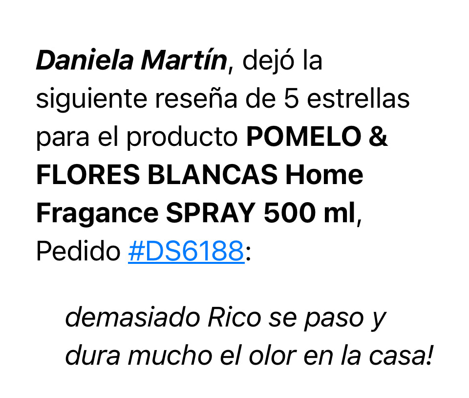 POMELO &amp; FLORES BLANCAS  Home Fragance SPRAY 500 ml