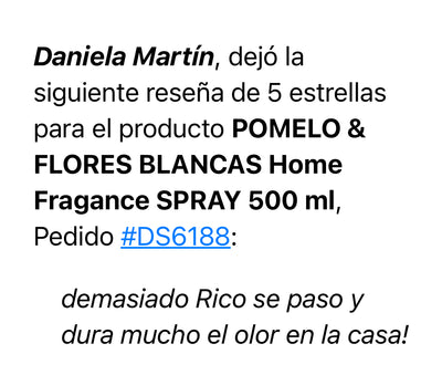 POMELO & FLORES BLANCAS  Home Fragance SPRAY 500 ml