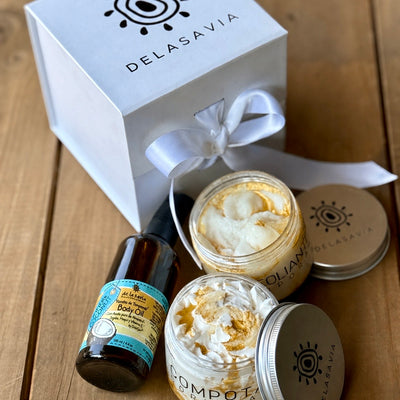 Pack Piel Perfecta: Exfoliante + Compota + Body Oil (coco vainilla)