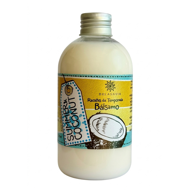 Bálsamo Coco Anti Frizz Hidratante | Cabello Ondulado y Grueso – DeLaSavia