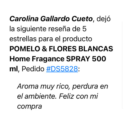 POMELO & FLORES BLANCAS  Home Fragance SPRAY 500 ml