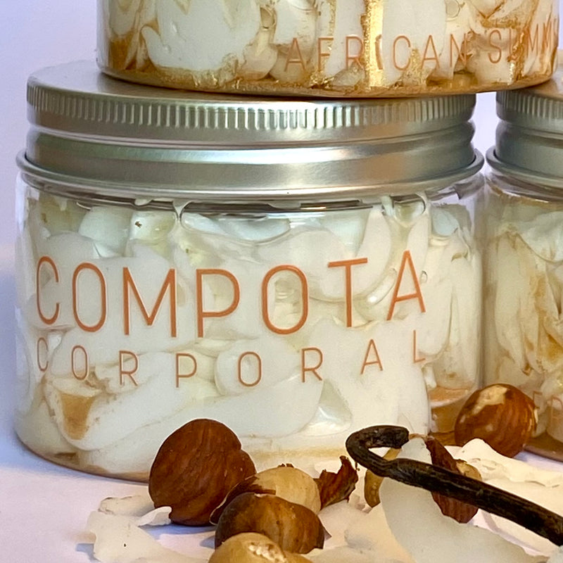 Compota corporal African Summer: HIDRATACIÓN+SUAVIDAD+GLOW