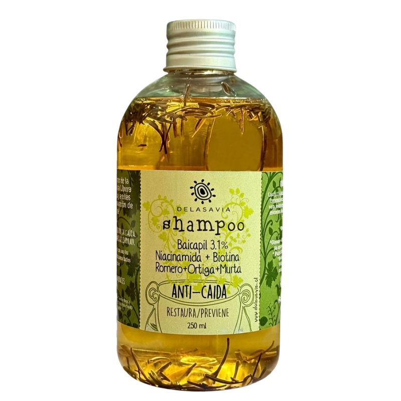 NUEVO TRATAMIENTO ANTI-CAÍDA 2: 2 shampoo Romero Baicapil + Peine activador