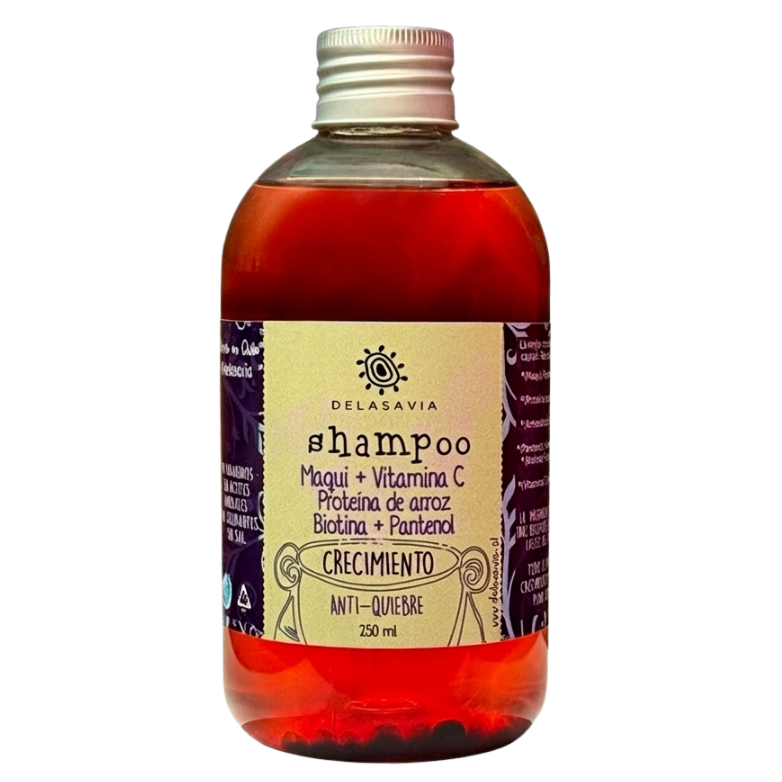 PACK CRECIMIENTO, ANTIQUIEBRE Y VITAMINA C: shampoo+ bálsamo maqui + peine antiquiebre de REGALO