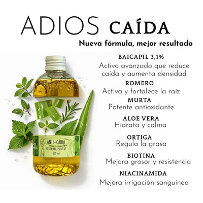 Shampoo Anti Caída Baicapil 3,1%+ Romero (Crecimiento y Fortalecimiento Capilar)