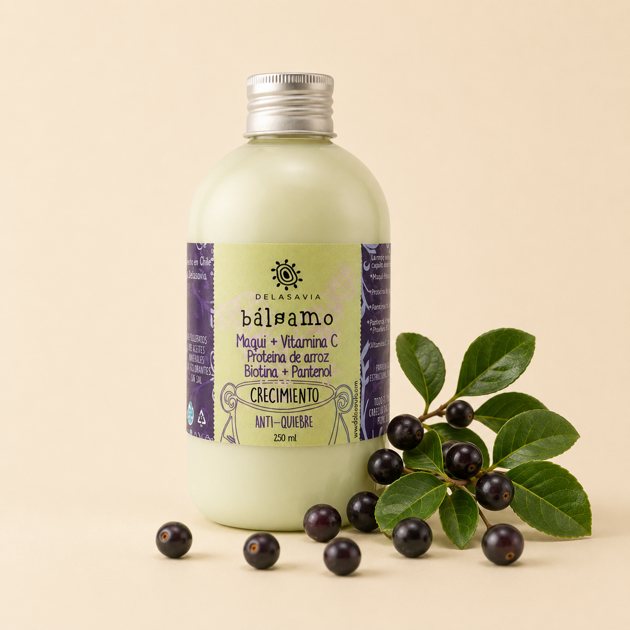 Bálsamo Crecimiento Anti-Quiebre Maqui + Vitamina C + Biotina + Panthenol