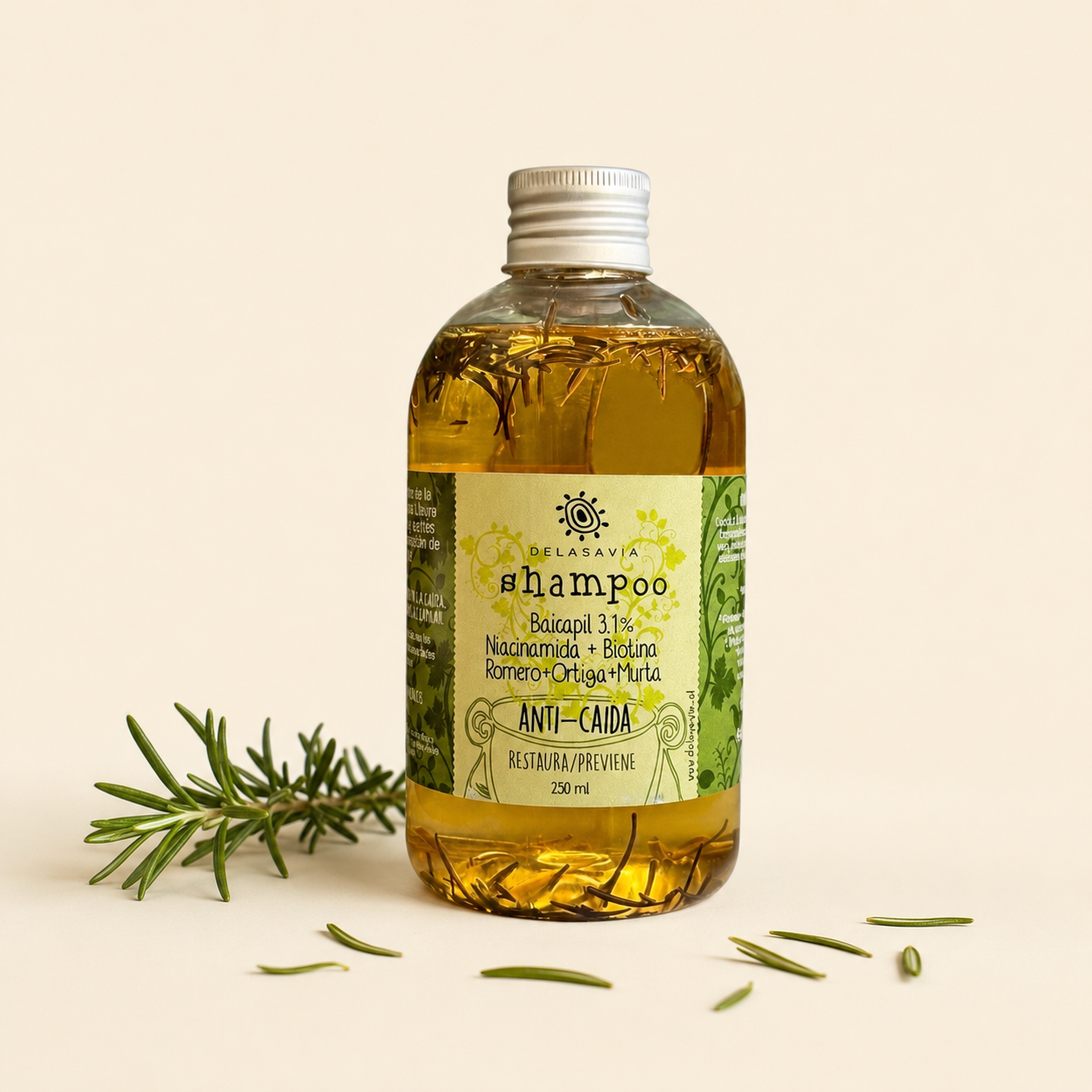 Shampoo Anti Caída Baicapil 3,1%+ Romero (Crecimiento y Fortalecimiento Capilar)