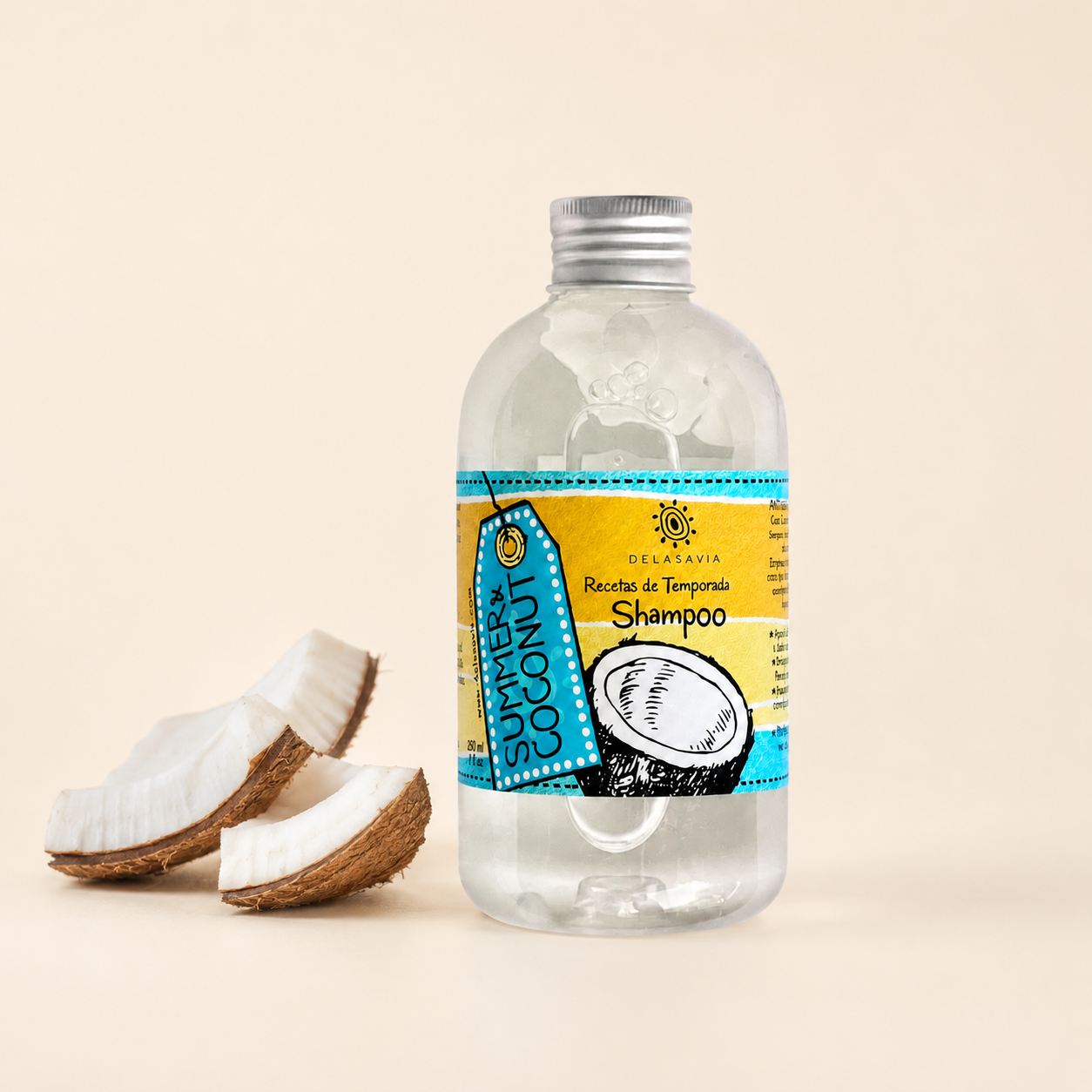 Shampoo Summer&amp;Coconut cabellos crespos o frizz