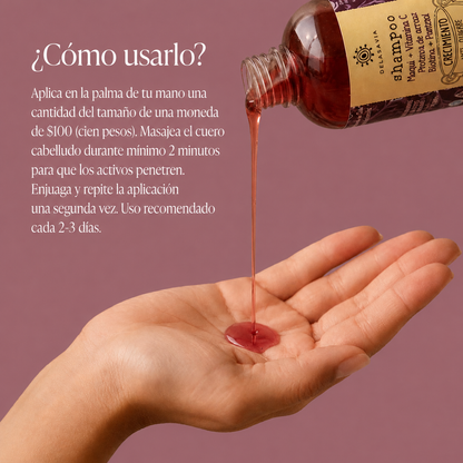 Shampoo Crecimiento Anti-quiebre Maqui + Vitamina C + Biotina + Panthenol