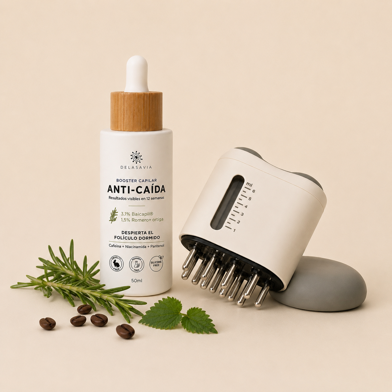 Pack Anti-Caída: Booster Baicapil 3,1% + Aplicador Tecnológico